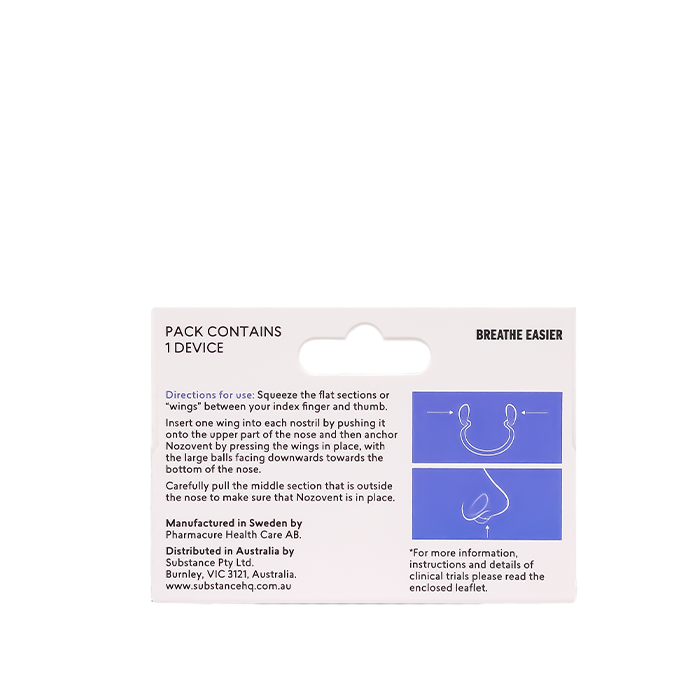 Nozovent Large – Clinically proven anti-snoring device