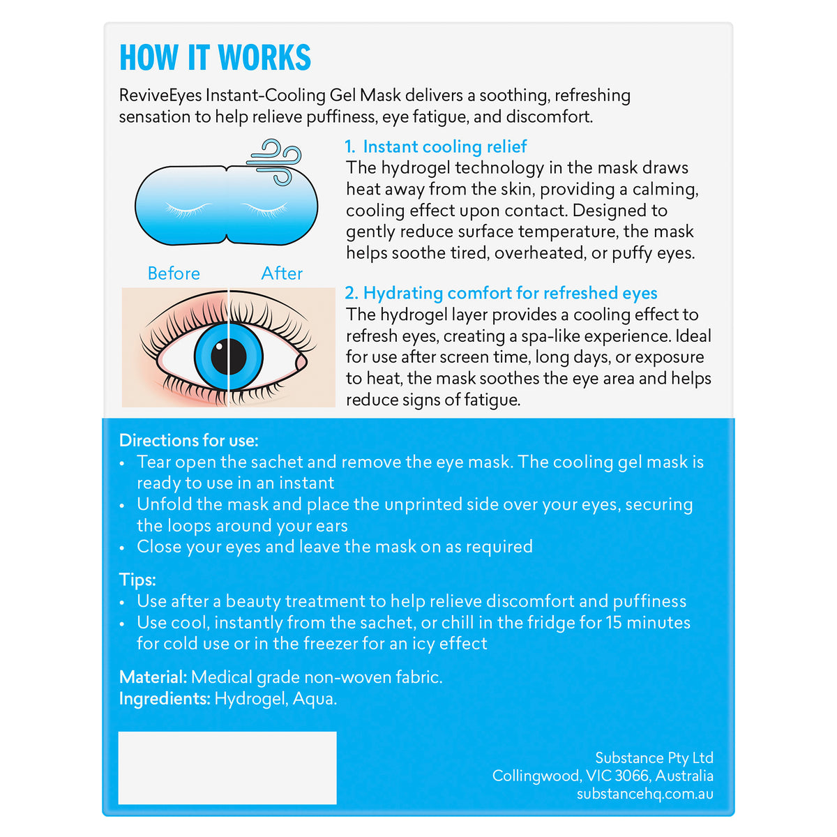 ReviveEyes Instant-Cooling Gel Mask