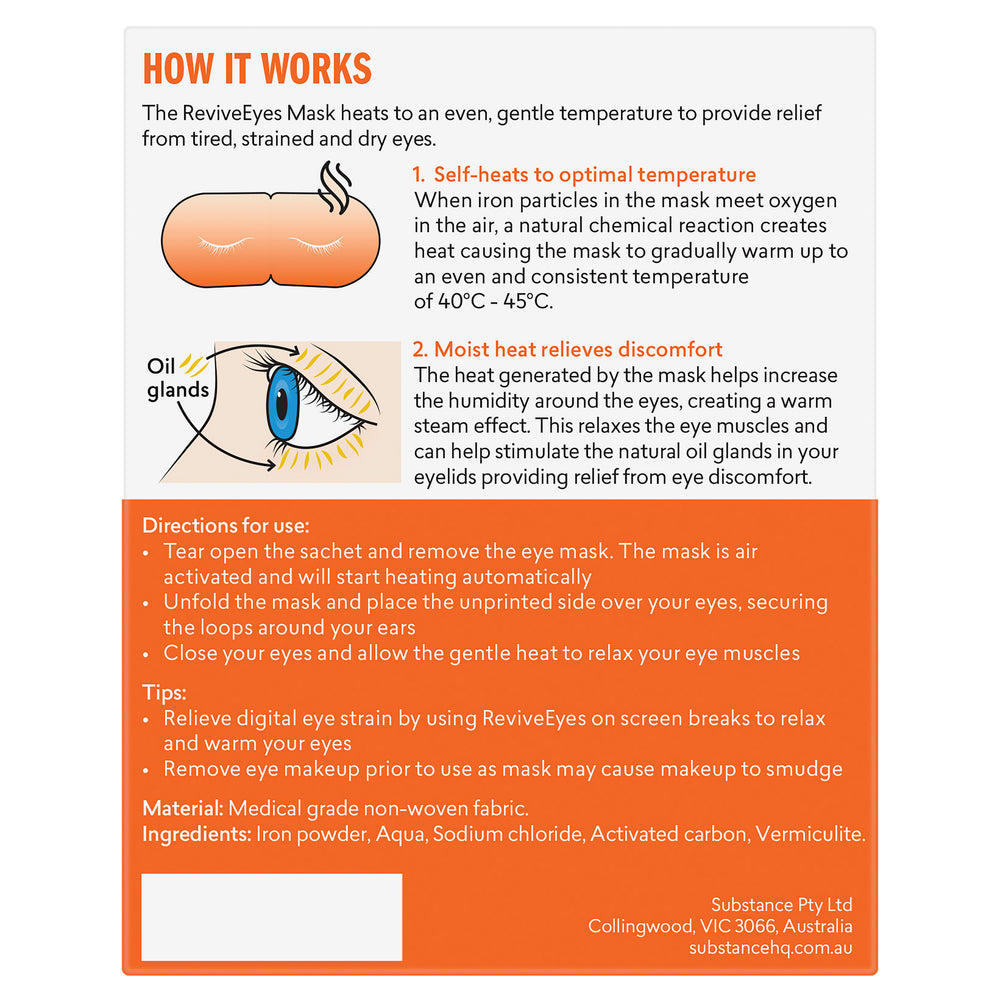 ReviveEyes Self-Warming Steam Mask