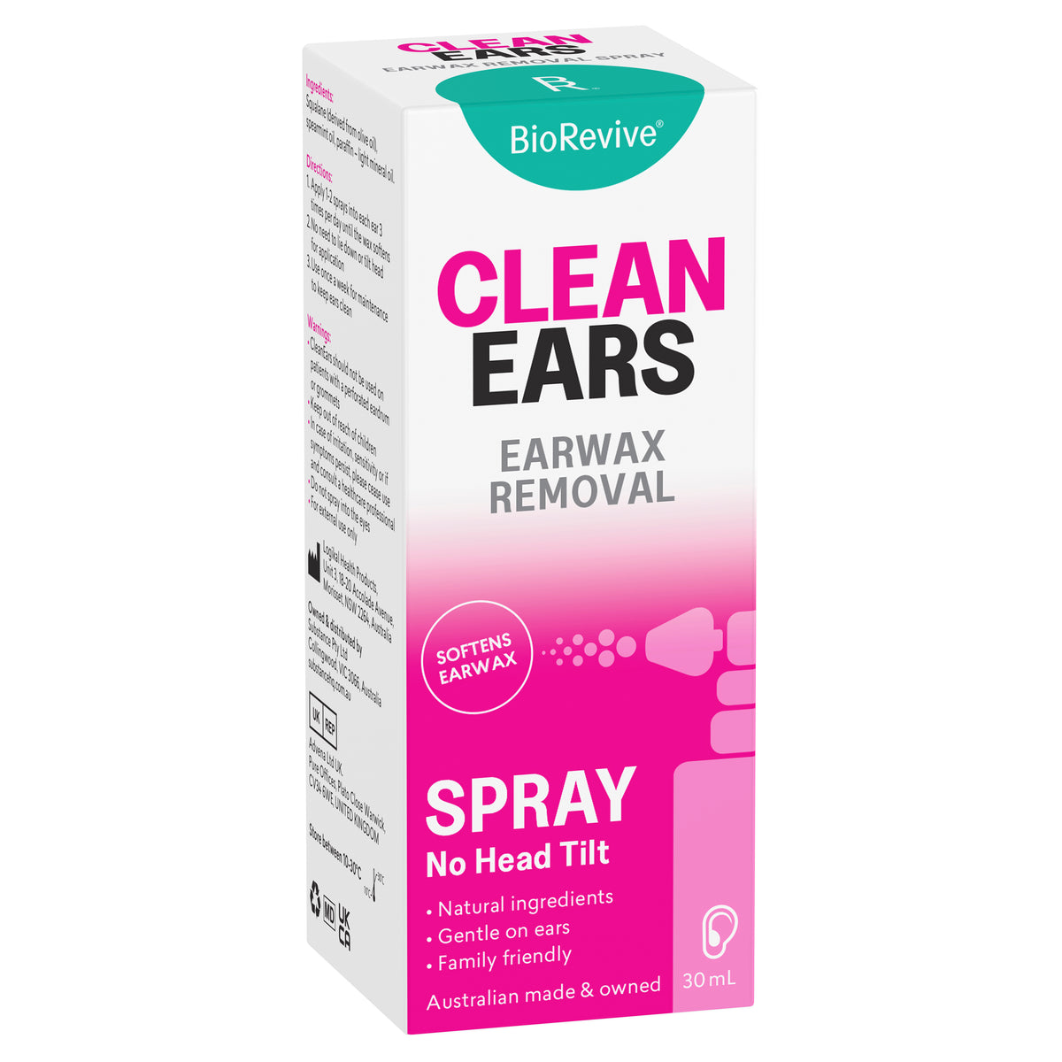 CleanEars – Earwax Removal Spray 30ml
