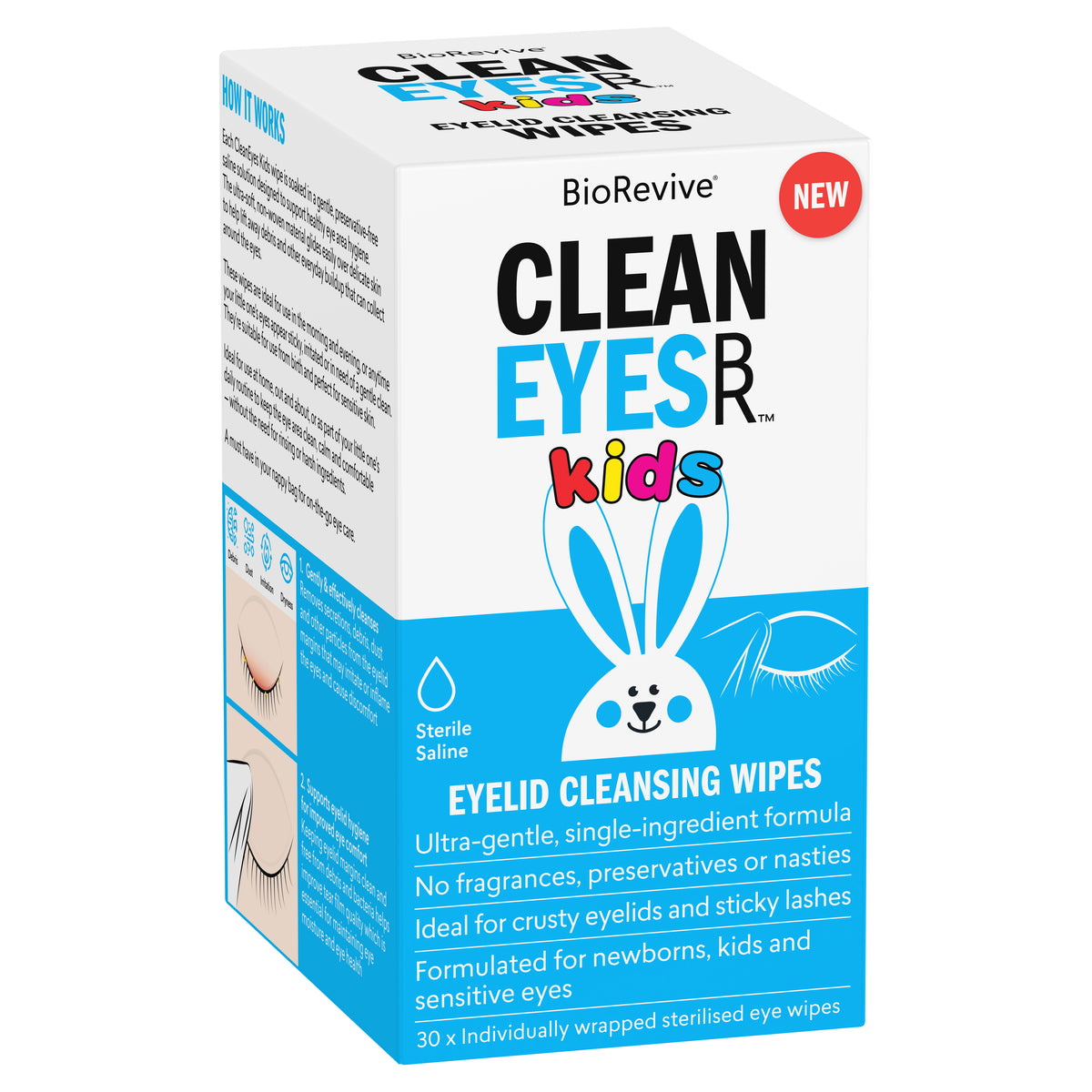 CleanEyes Kids Eyelid Cleansing Wipes