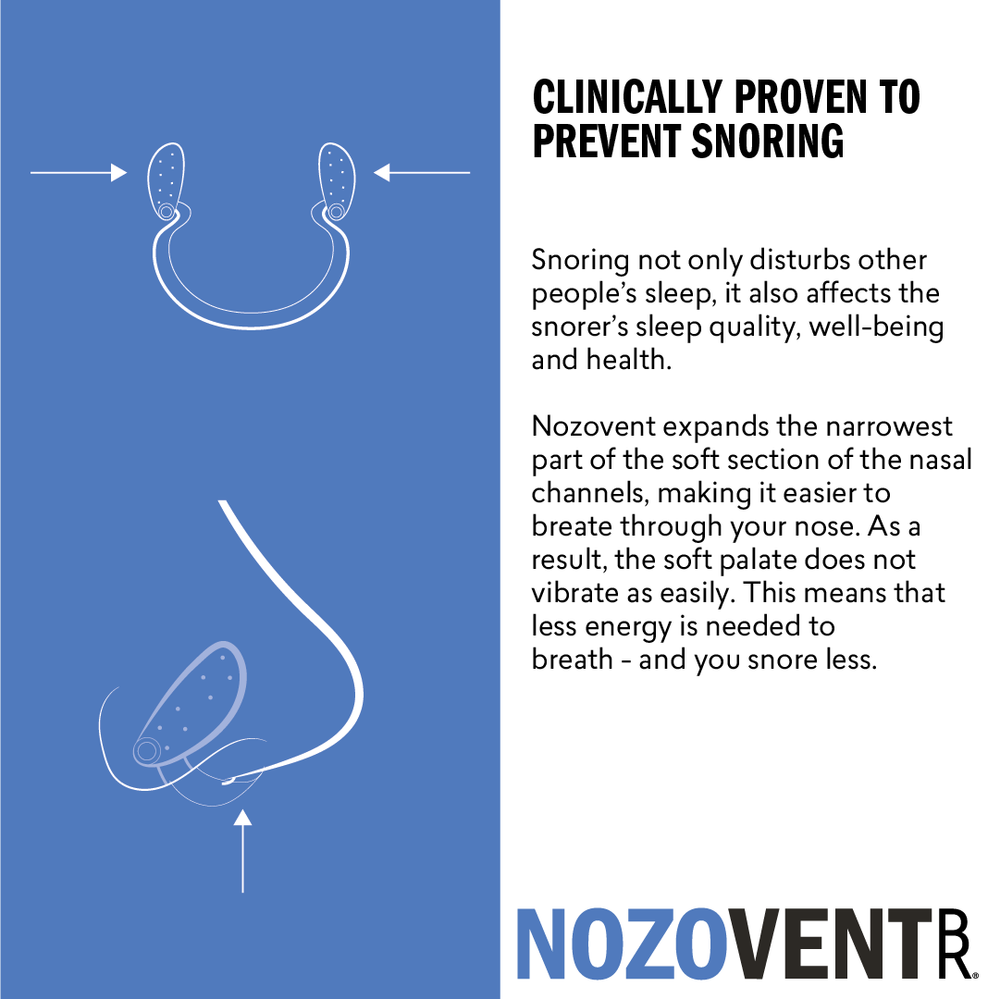 Nozovent Large – Clinically proven anti-snoring device